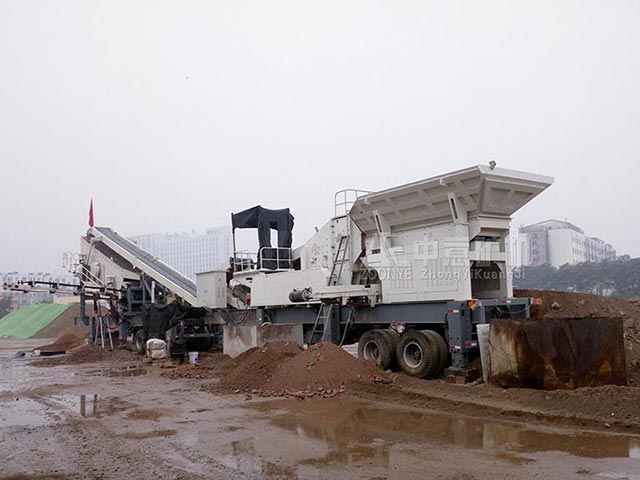 河北石家莊移動(dòng)破碎站建筑垃圾固廢處理項(xiàng)目開啟