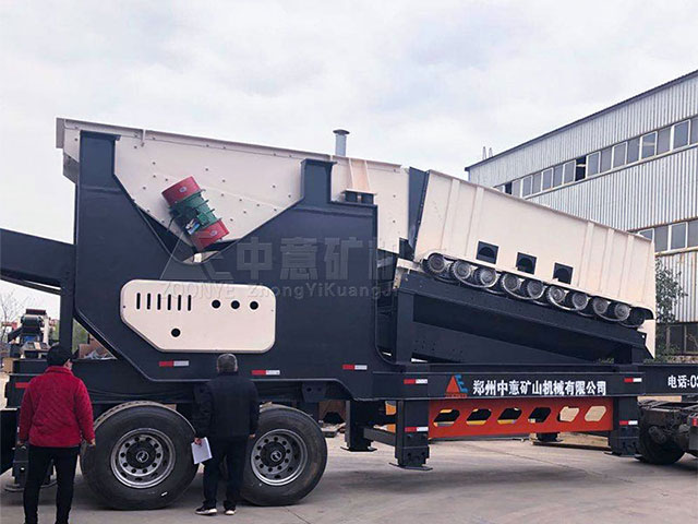 中意移動滾軸篩順利發(fā)貨江蘇常州