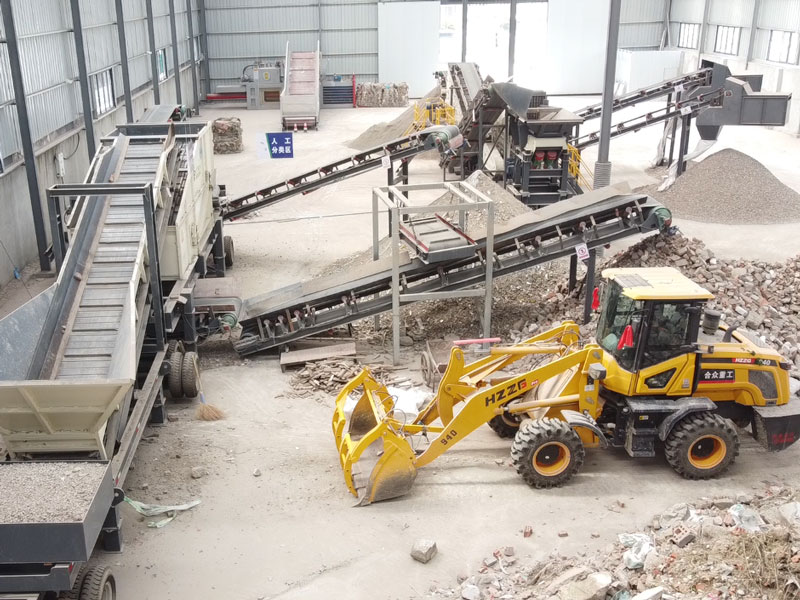 浙江平陽(yáng)建筑裝修垃圾處理生產(chǎn)線效果好不好？直接看現(xiàn)場(chǎng)！