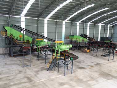 中意機械建筑裝修垃圾處理生產線安裝紀實